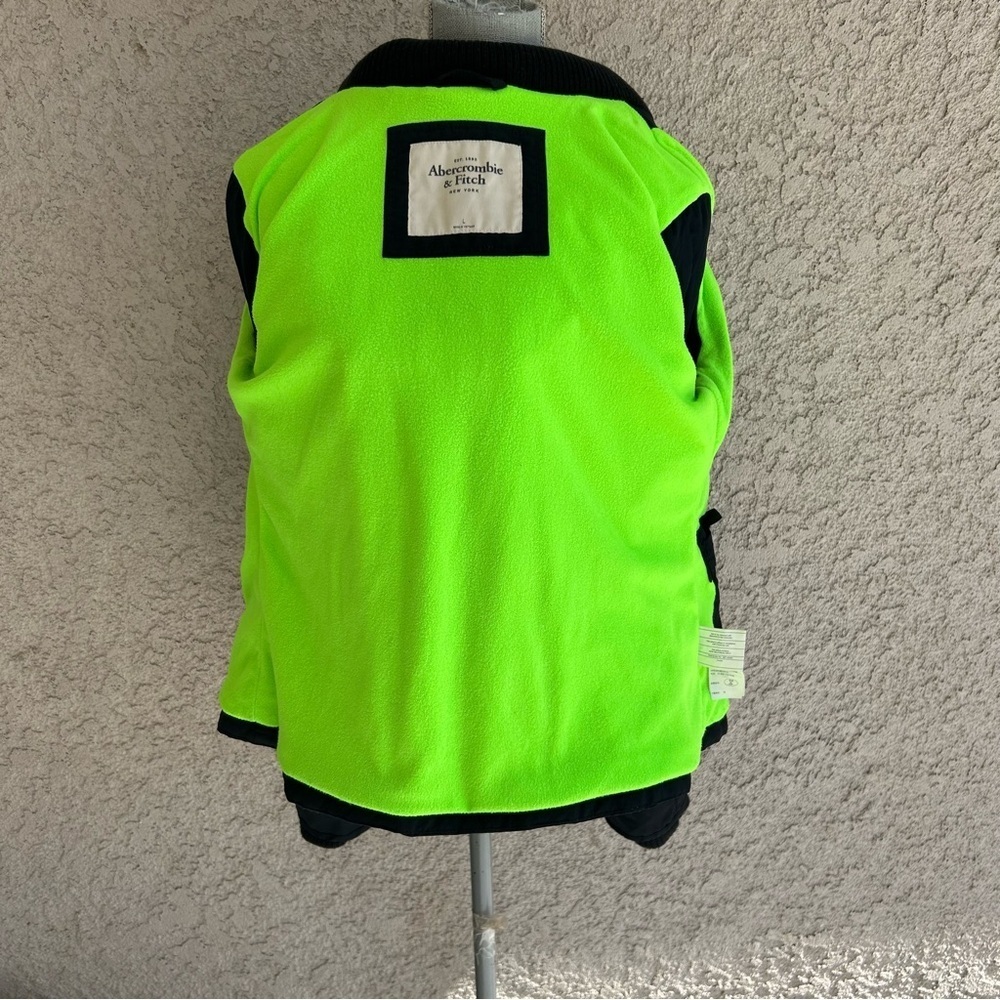 Abercrombie & Fitch Blue Ski Jacket with High Collar and Hood - Picture 4 of 11